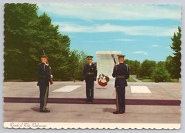 Tomb Of The Unknowns Arlington National Cemetery Washington DC Vintage Postcard - £10.80 GBP