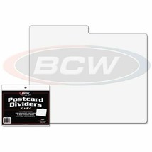 10 packs of 10 (100) BCW White Postcard Dividers - £28.72 GBP