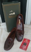 Men&#39;s Shoes Loafer&#39;s By Bally Brown Leather With Tassel in Original Box 10 W - £66.21 GBP