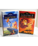 Lot of Two The Lion King (#2977 Rare) Simba&#39;s Pride (8804)  (VHS, Walt D... - £9.55 GBP