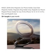 Ultra Magnetic Car Phone Holder, Dual-Side Magnetic Holder, Magnetic Ring - $29.85 CAD