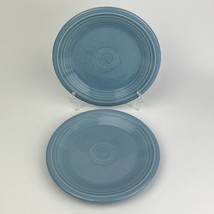 Fiesta Periwinkle Blue Salad Plate 7 1/4” Inch Set Of 2 Made in USA Retired - £13.59 GBP