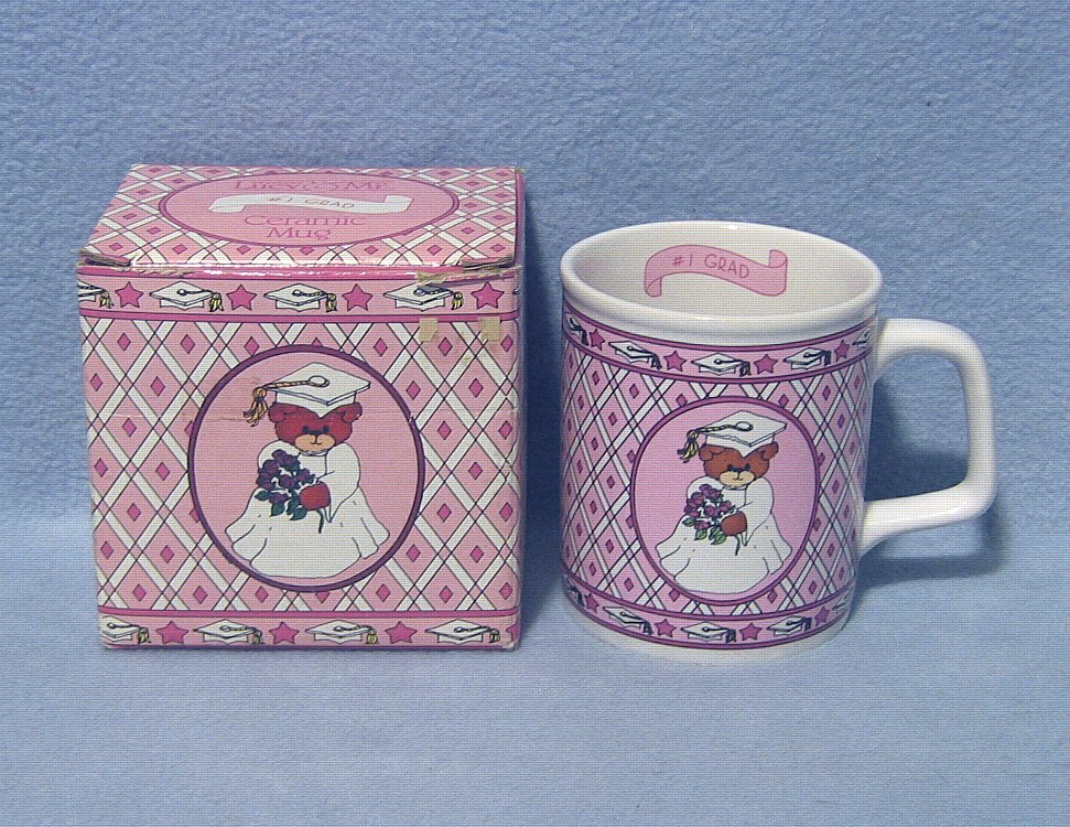 Enesco Lucy &amp; Me #1 Grad Teddy Bear Mug 210161 NIB 1986 - $6.00