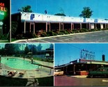 Village Motel and Swim Club Rahway New Jersey NJ 1961 Chrome Postcard Q15 - $2.92