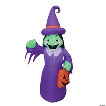 Inflatable Witch 48&quot; Blow-Up Indoor Outdoor Yard Halloween Cute Prop VAHL20094 - $44.99