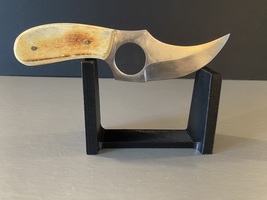 Vintage Custom Bone Handled Fixed Blade Fighter Knife - $25.00