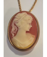 Vtg Cameo Brooch Pendant Locket / perfume &amp; Original Box - $27.10 CAD