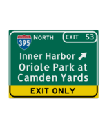 Oriole Park at Camden Yards Baltimore Metal Highway Sign - $24.00+