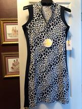 NWT Ladies TAIL Spot Tango Navy Leopard Sleeveless Golf Tennis Dress S & L image 2