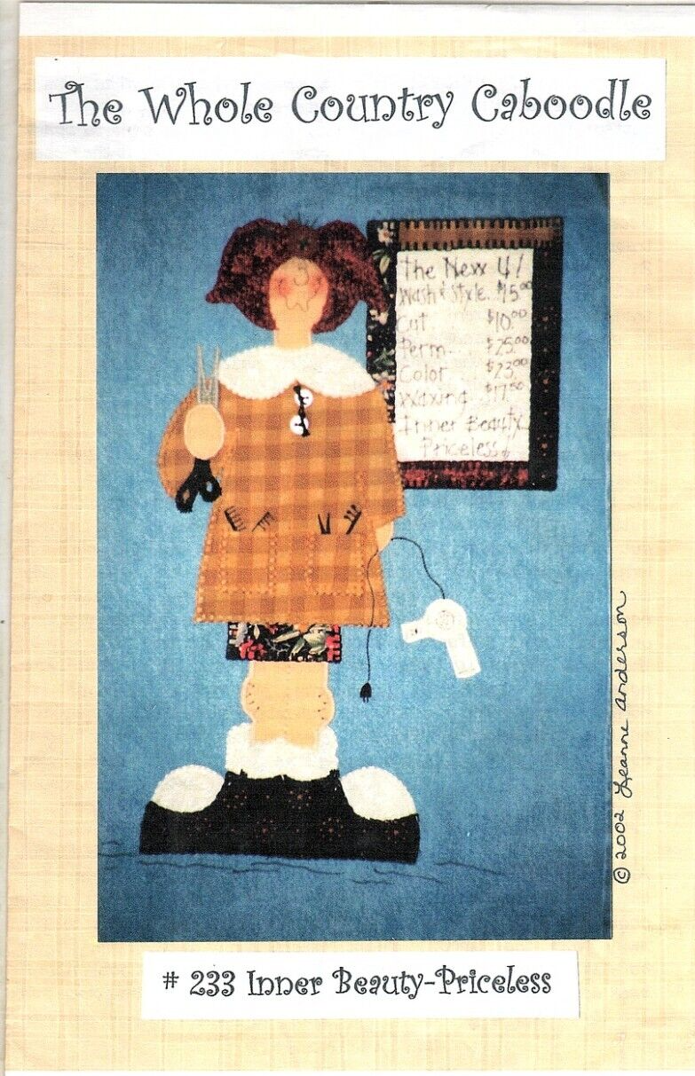 The Whole Country Caboodle 233 Inner Beauty, Priceless Sewing Pattern 2002 - £6.69 GBP