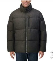Nautica Mens Puffer Jacket Gray Grey Quilted Pockets Lightweight Full-Zi... - $1,288.97 MXN