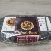 Wool Ease Lion Brand Yarn Oxford Gray 152 Wool Acrylic Crochet 3oz 197yd Medium  - £3.53 GBP
