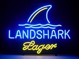 New Landshark Fin Lager Beer Neon Light Sign 17"x14" - $153.99