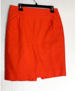 J Crew Womens Sz 10 Orange The Pencil Skirt Career Business Knee Length ... - £23.34 GBP