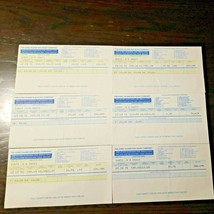 Lot of 6 Vintage 1970s Long Island Railroad LIRR Pay Stubs - $12.49