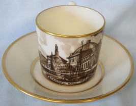 Lenox Historical Minga Pope Patchin Cup &amp; Saucer 1933 Faneuil Hall 1828 Boston - £28.24 GBP