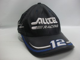 Alltel Racing 12 Hat Ryan Newman Nascar Black Leather Baseball Cap Made USA - $19.99