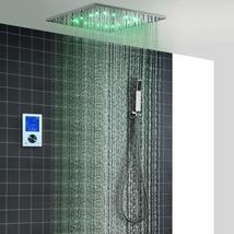 Cascada Digital Thermostatic 16 Inch square LED Shower System with LCD Touch Scr - £1,322.38 GBP