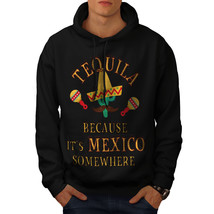 Wellcoda Tequila Mexico Cactus Mens Hoodie, Drink Casual Hooded Sweatshirt - £25.72 GBP+