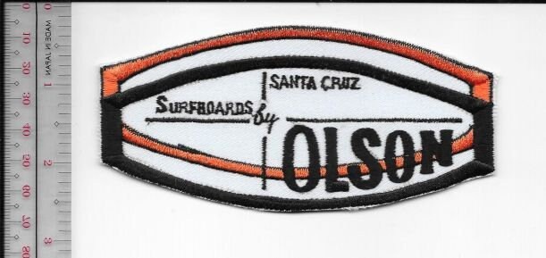 Primary image for Vintage Surfing California Olson Surfboards of Santa Cruz, Ca Promo Patch