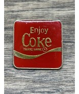 Enjoy Coke Tmano Mank Enamel Lapel Pin Coca-Cola Soda Advertising KG JD - $9.89