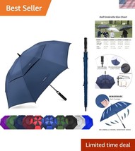 Durable 68 Inch Golf Umbrella - Double Canopy, Waterproof &amp; SPF 50+ Prot... - €37,54 EUR