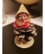 Pine Cone Elf Christmas Ornament Japan 1950s - $15.84
