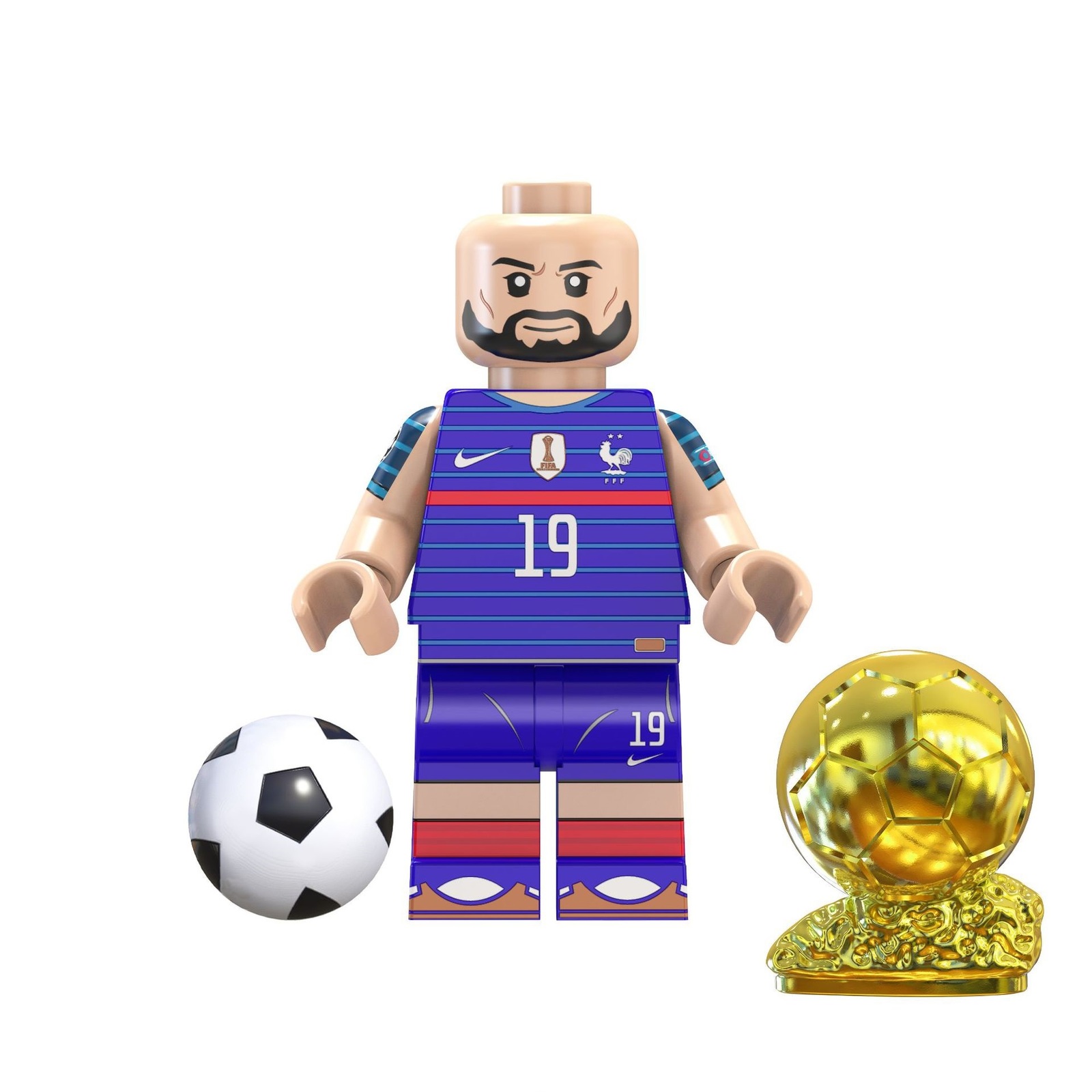 Primary image for Karim Benzema Famous Football Player Minifigures Building Toys