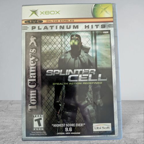 Tom Clancys Splinter Cell Platinum Hits Xbox Stealth Action Dolby Digital - $9.49
