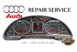REPAIR SERVICE for AUDI A4 B6 INSTRUMENT SPEEDOMETER CLUSTER FADING 2002... - $148.45