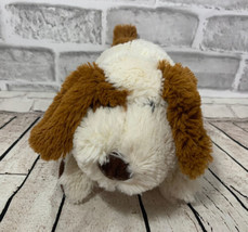 It’s All Greek to Me plush cream brown spotted puppy dog plush lying dow... - $12.86