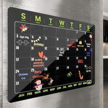 Scratch-proof Magnetic Acrylic Calendar for Fridge - Kitchen Essentials(12&quot;x16&quot;) - £7.78 GBP
