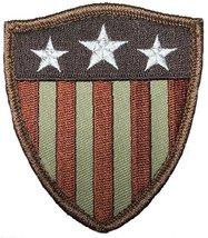 Captain America Shield Stars Stripes USA Flag Iron on Patch - £8.01 GBP