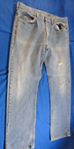 L.L. BEAN STRAIGHT LEG FIT LIGHT BLUE WASH JEANS MEN&#39;S WORK DENIM PANTS ... - £19.03 GBP
