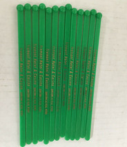 Vintage  green Fremont hotel casino swizzle sticks plastic drink stirs lot - $19.75