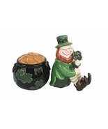 Blue Sky Ceramics Saint Patrick&#39;s Day Salt &amp; Pepper Set, Multi (20313), 4&quot; - $25.74