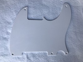 Fits Fender Esquire Telecaster Guitar Pickguard Scratch Plate,1 Ply White - $15.80