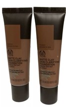 The Body Shop Mate Arcilla Piel Aclarador Base 084 Tigray Arabica 29.6ml x2 - £9.53 GBP