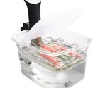 Versatile 12-Quart Sous Vide Container With Built-In Rack And Collapsibl... - £58.22 GBP