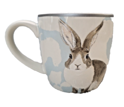 Williams Sonoma Damask Easter Rabbit Bunny Mugs Coffee Tea Farm Country - $18.42