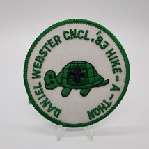 Vintage 1983 BSA Daniel Webster Council Hike-A-Thon Turtle 3&quot; Diameter Patch - £7.69 GBP
