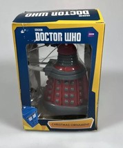 New DOCTOR WHO  RED DALEK  Christmas Ornament 3.5&quot; Tall Resin by Kurt Adler - £6.99 GBP