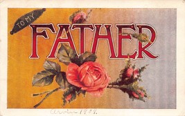 Antique Postcard  To Father 1909 - £2.70 GBP