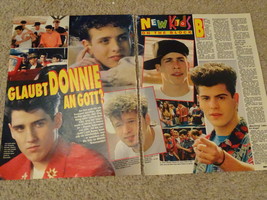 New Kids on the block teen magazine pinup clipping playing pool vintage bravo - $1.50