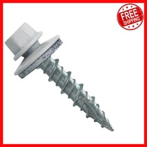 Effortless Installation 250-Pack of Brite White Metal Roofing Screws - H... - $54.31
