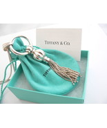 Tiffany &amp; Co Tassel Necklace Dangle Pendant 28 In Chain Silver Jewelry G... - £1,345.60 GBP