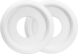 White, 10&quot;Od X 4&quot;Id, Molded Pu Ceiling Medallion For Light, Canomo 2 Packs. - $30.98