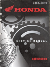 2008 2009 Honda CBR1000RR/A Cbr Service Shop Manual Oem 61MFL01 - £43.97 GBP