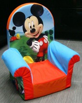 DISNEY Mickey &amp; Minnie Mouse Children Toddler Marshmallow Soft Chair TV ... - $49.99