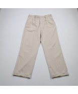 Nike Golf Mens 34x31 Golfing Pleated Cuffed Wide Leg Chino Pants Stone B... - $60.86 CAD